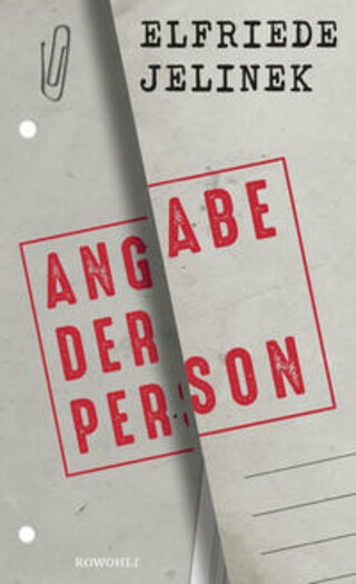 Buchcover Angabe der Person Elfriede Jelinek