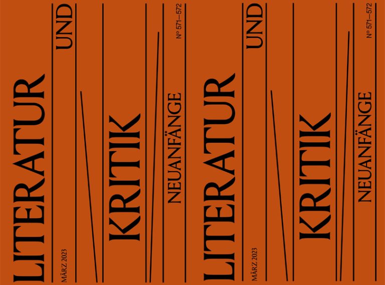 Cover der Zeitschrift Literatur und Kritik