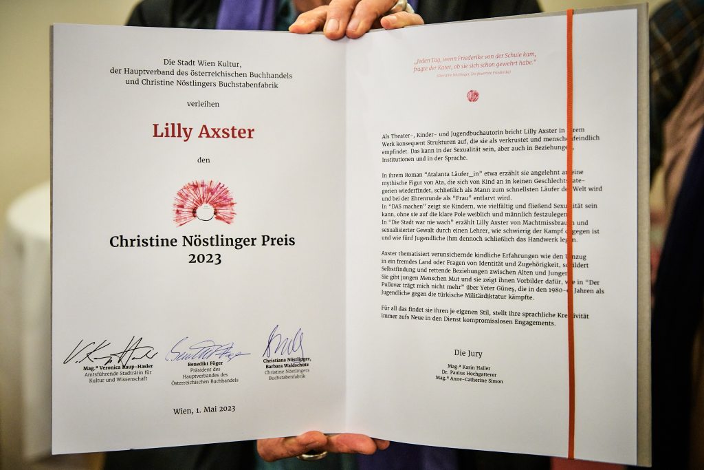 Christine Noestlinger Preis 2023 Lilly Axster c mavric CM88760