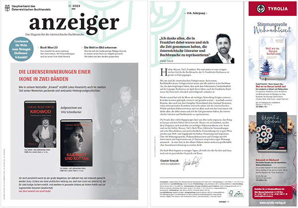 Anzeiger Cover 10 23